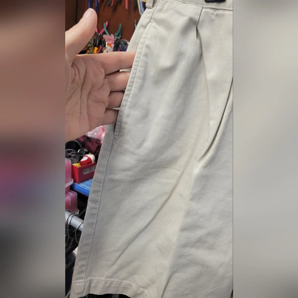 Polo Ralph Lauren 34 Khaki Shorts Vintsge 1990s Preowned 9" Inseam 26" Short Leg - Picture 3 of 11